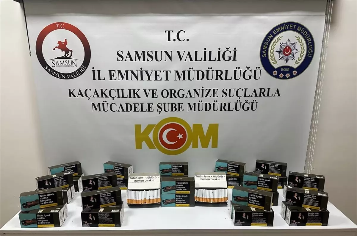 Samsun\'da 10 Bin Kaçak Makaron Ele Geçirildi