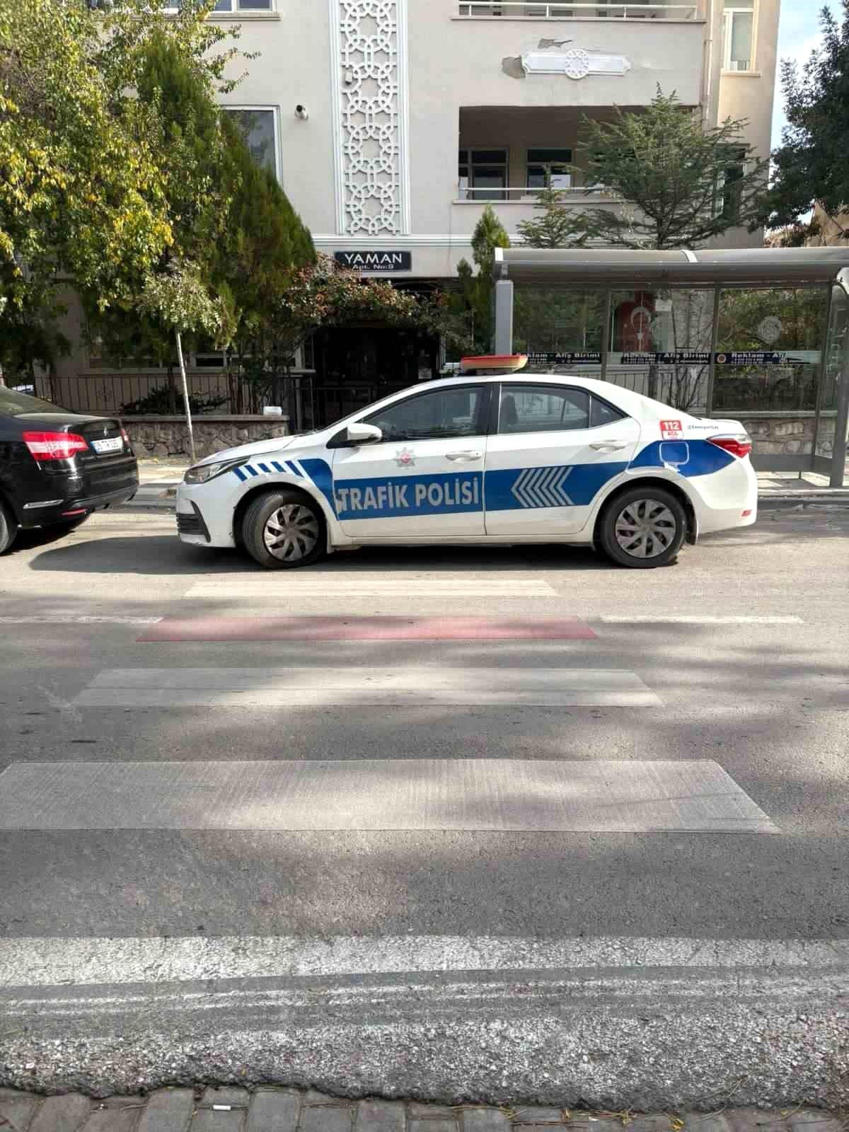 Polis Aracına Yaya Yolunda Ceza