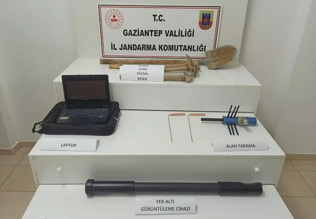 Gaziantep\'te Kaçak Kazı Yapan 9 Şüpheli Yakalandı