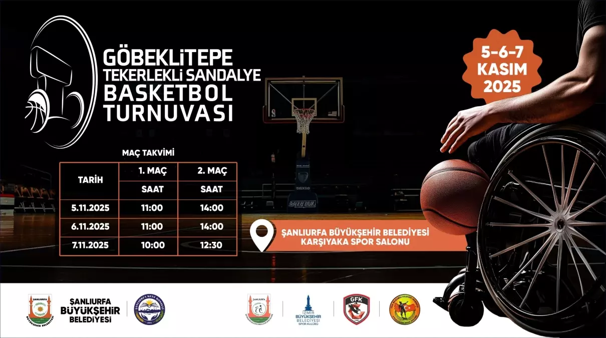 Şanlıurfa\'da 1. Göbeklitepe Tekerlekli Sandalye Basketbol Turnuvası Başlıyor