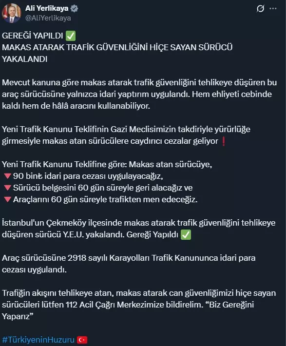 Sürücüler dikkat! O kurala uymazsanız, sizin için de gereği yapılabilir Sürücüler dikkat! O kurala uymazsanız, sizin için de gereği yapılabilir
