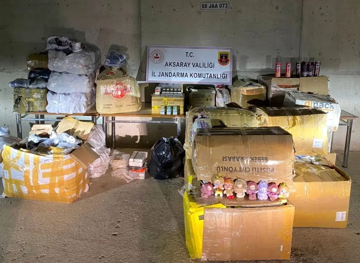 Aksaray\'da 3 Milyonluk Kaçak Ürün Ele Geçirildi