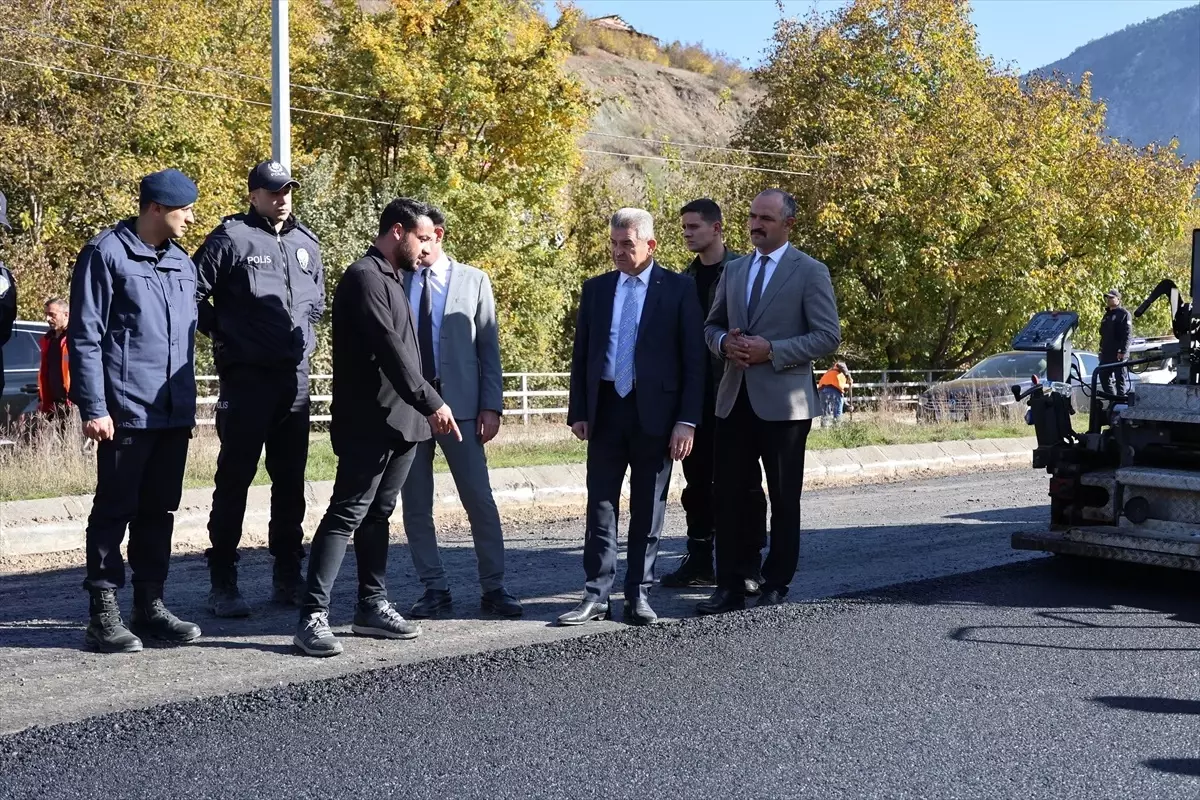 Vali Ergün, Asfalt Çalışmalarını İnceledi