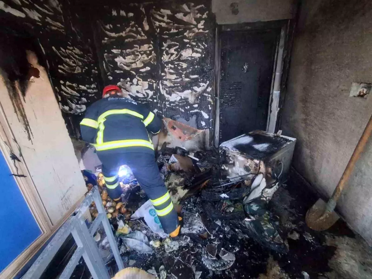 Kütahya\'da Ev Yangını