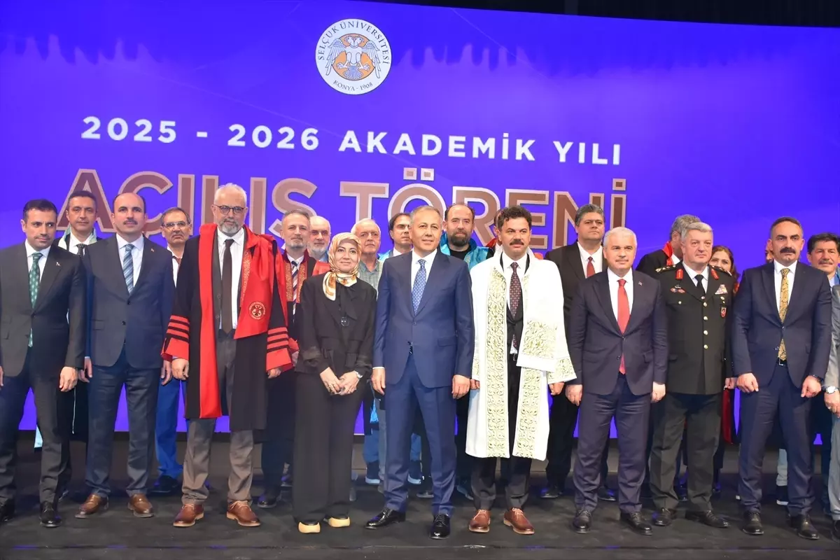 İçişleri Bakanı Yerlikaya Selçuk Üniversitesi Akademik Yılı Açılışı Töreni\'nde konuştu Açıklaması