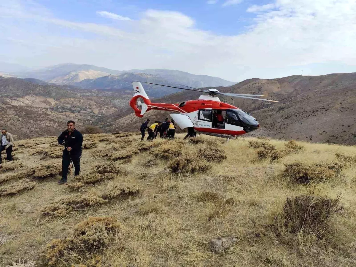 Doğanşehir\'de uçurumdan kurtarma operasyonu