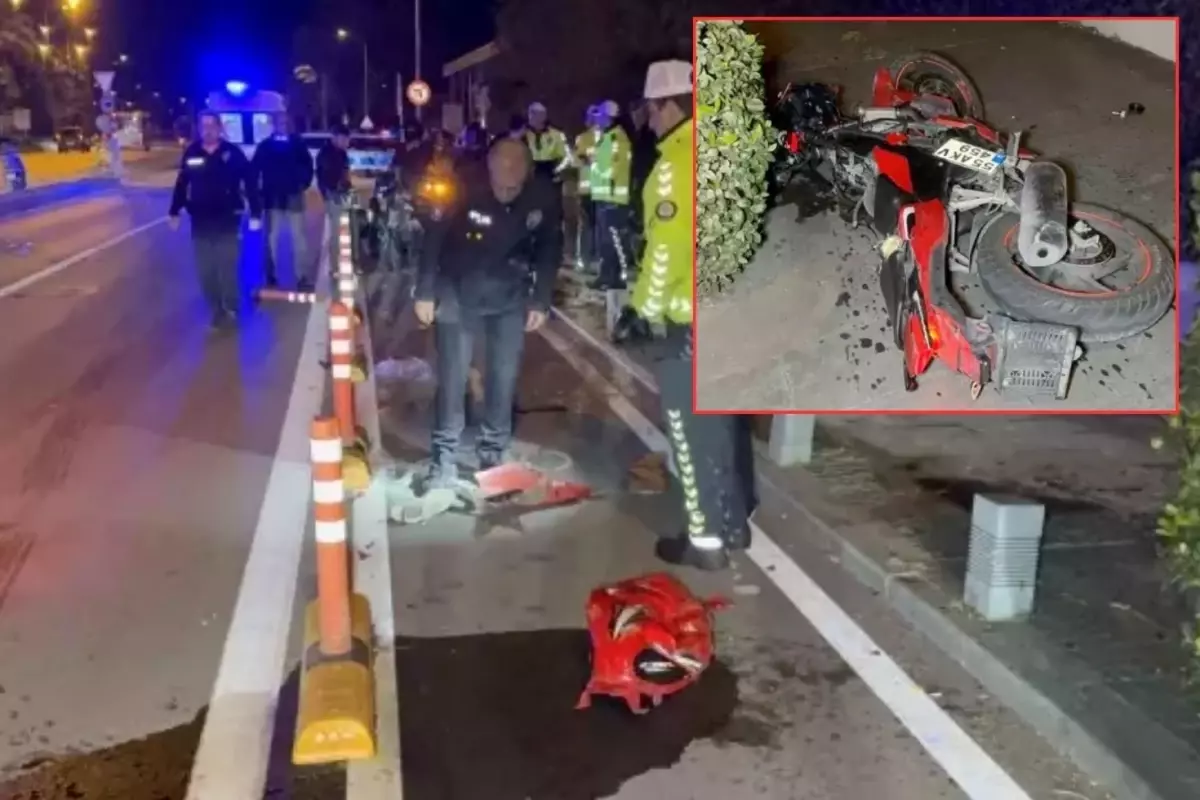 Motosiklet yayaya çarptı! Yaralılar var