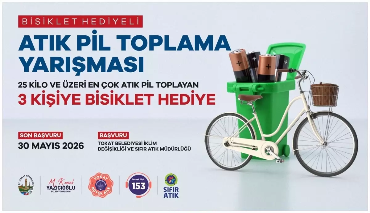 Tokat\'ta Atık Pil Toplama Yarışması