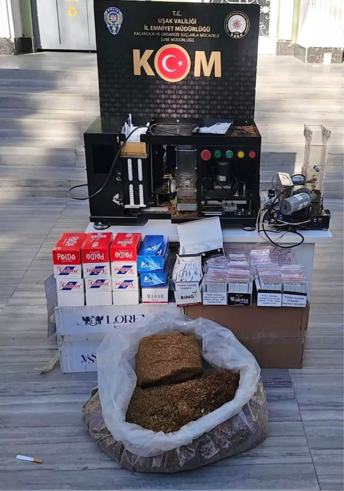 Uşak\'ta Kaçak Tütün Operasyonu