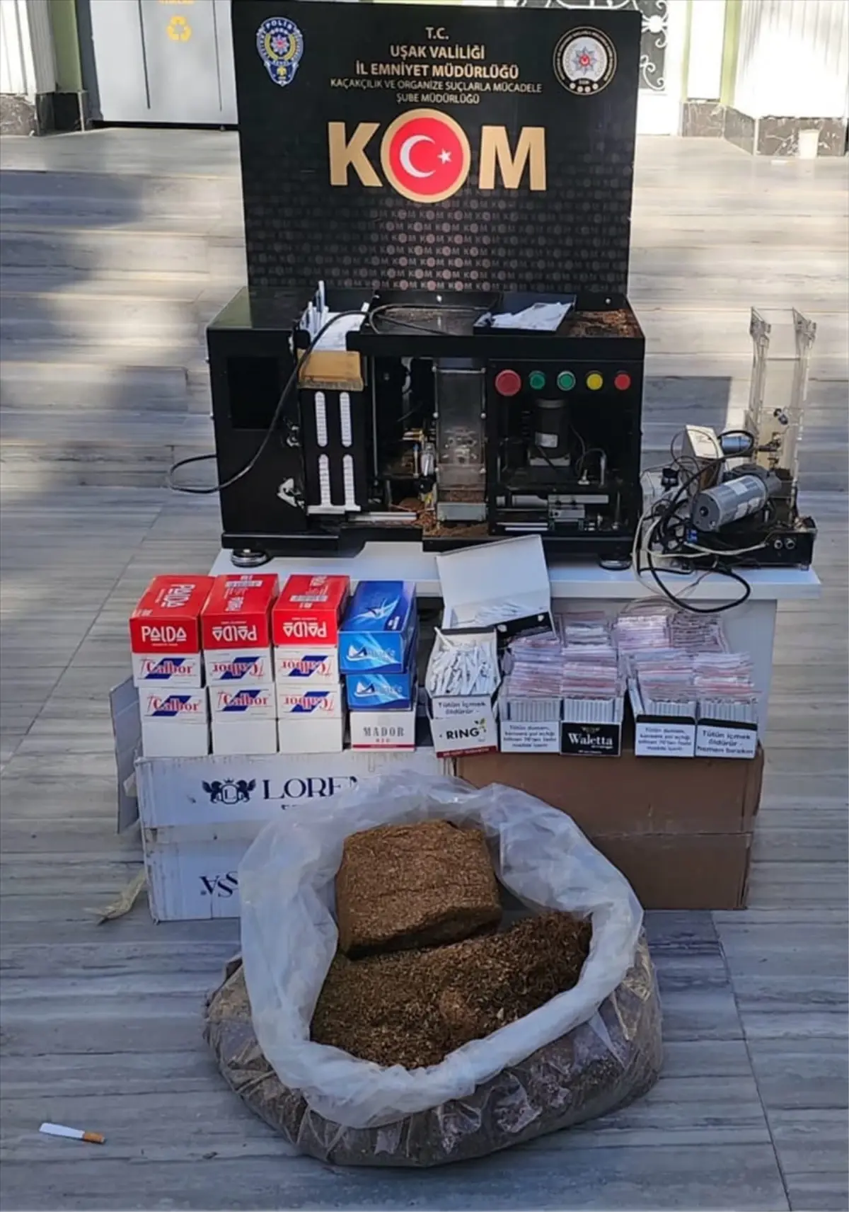 Uşak\'ta Kaçak Tütün Operasyonu