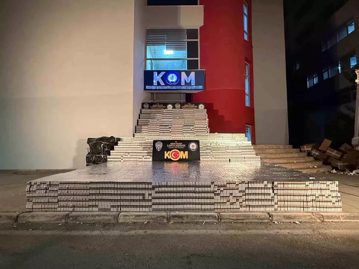 Adana\'da 105 Bin Paket Kaçak Sigara Ele Ge geçirildi