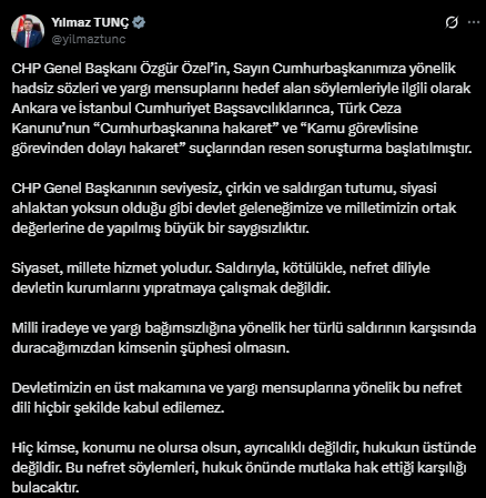 AK Parti Sözcüsü Çelik'ten Özgür Özel'e sert tepki: En net karşılığı vereceğiz AK Parti Sözcüsü Çelik'ten Özgür Özel'e sert tepki: En net karşılığı vereceğiz