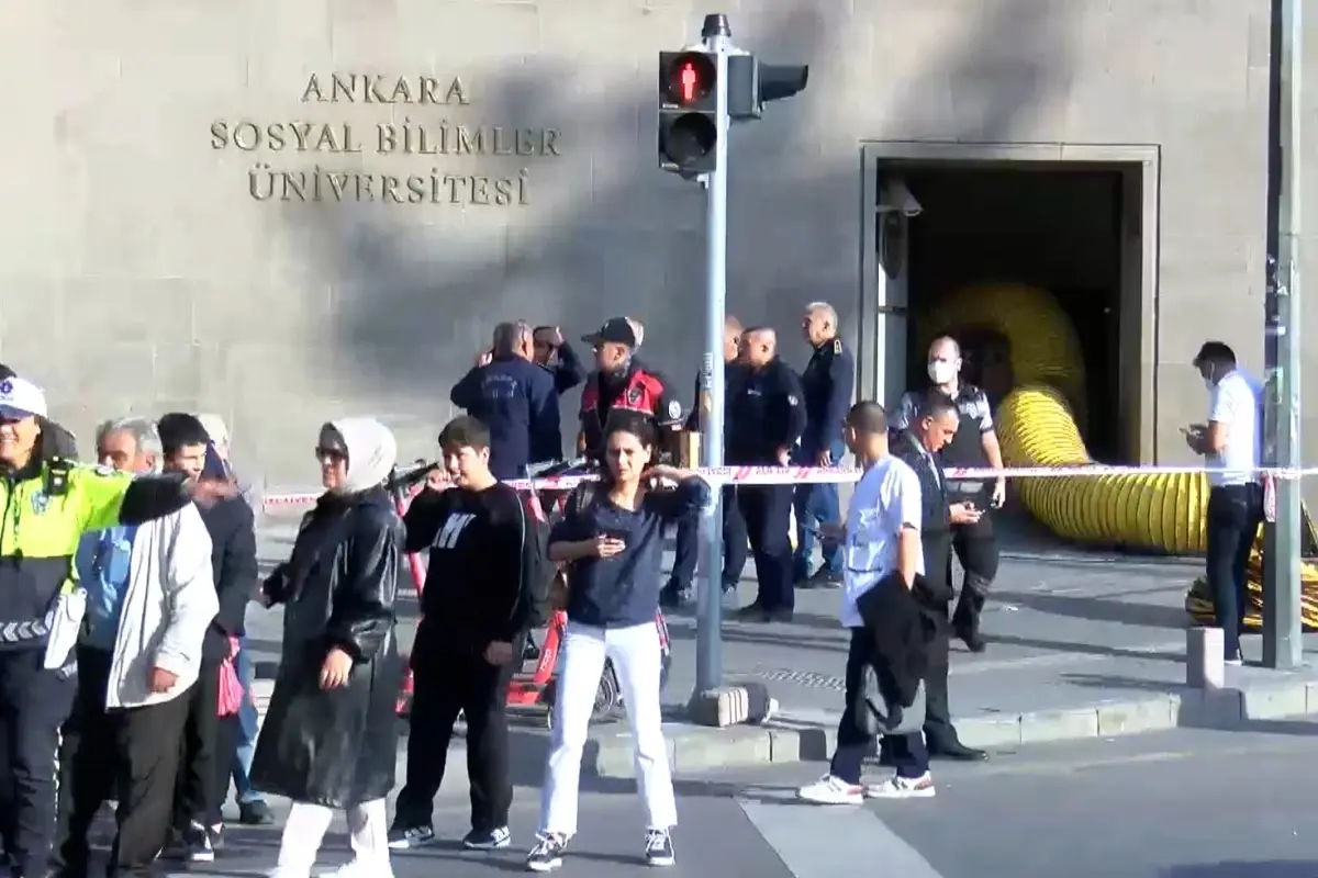 Ankara\'da üniversitede yangın önleme sisteminde sızıntı