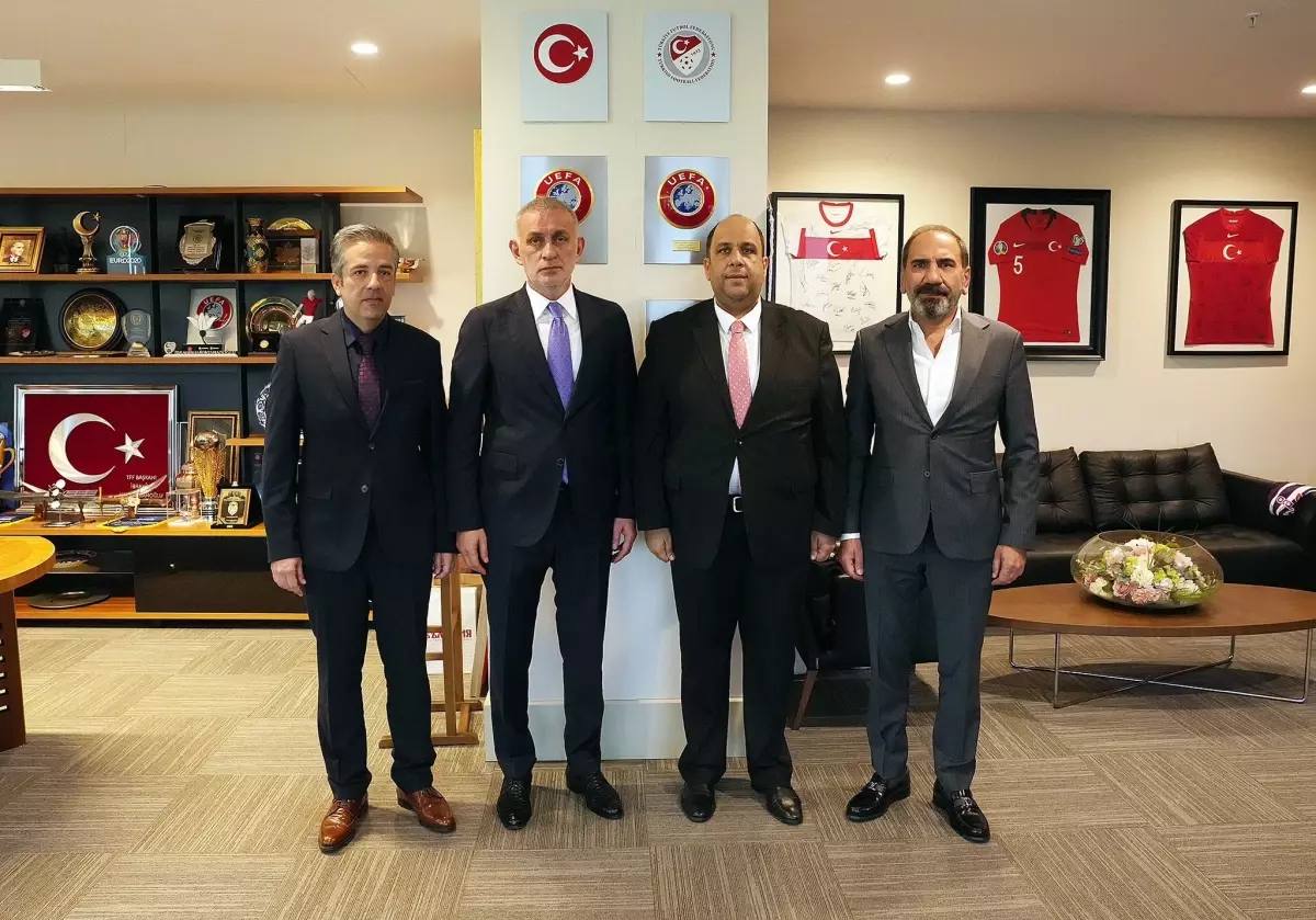 Atakaş Hatayspor Kulübü Başkanı Çakır\'dan, TFF Başkanı Hacıosmanoğlu\'na ziyaret