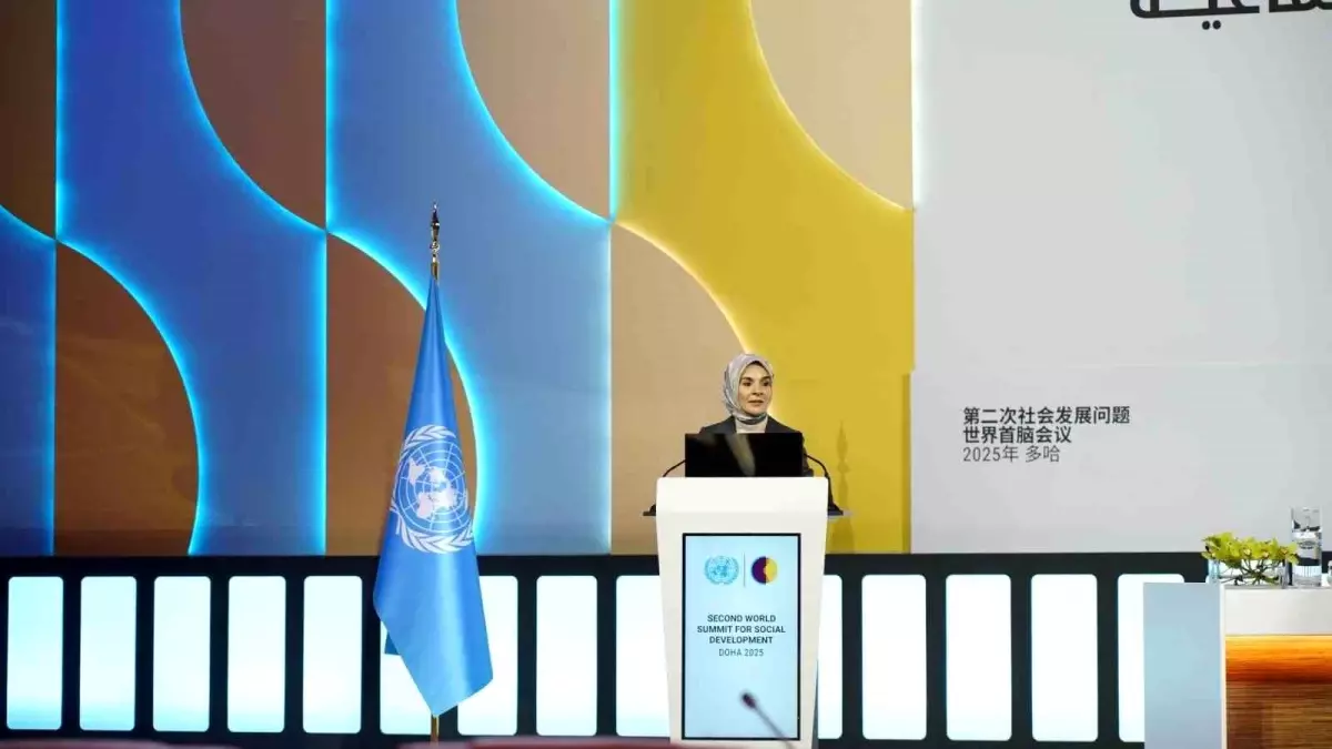 Bakan Göktaş Katar\'da 2. Dünya Sosyal Kalkınma Zirvesi Genel Kurulu\'na hitap etti