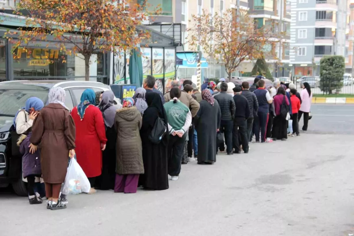 Çorum\'da Hamsi Kuyruğu