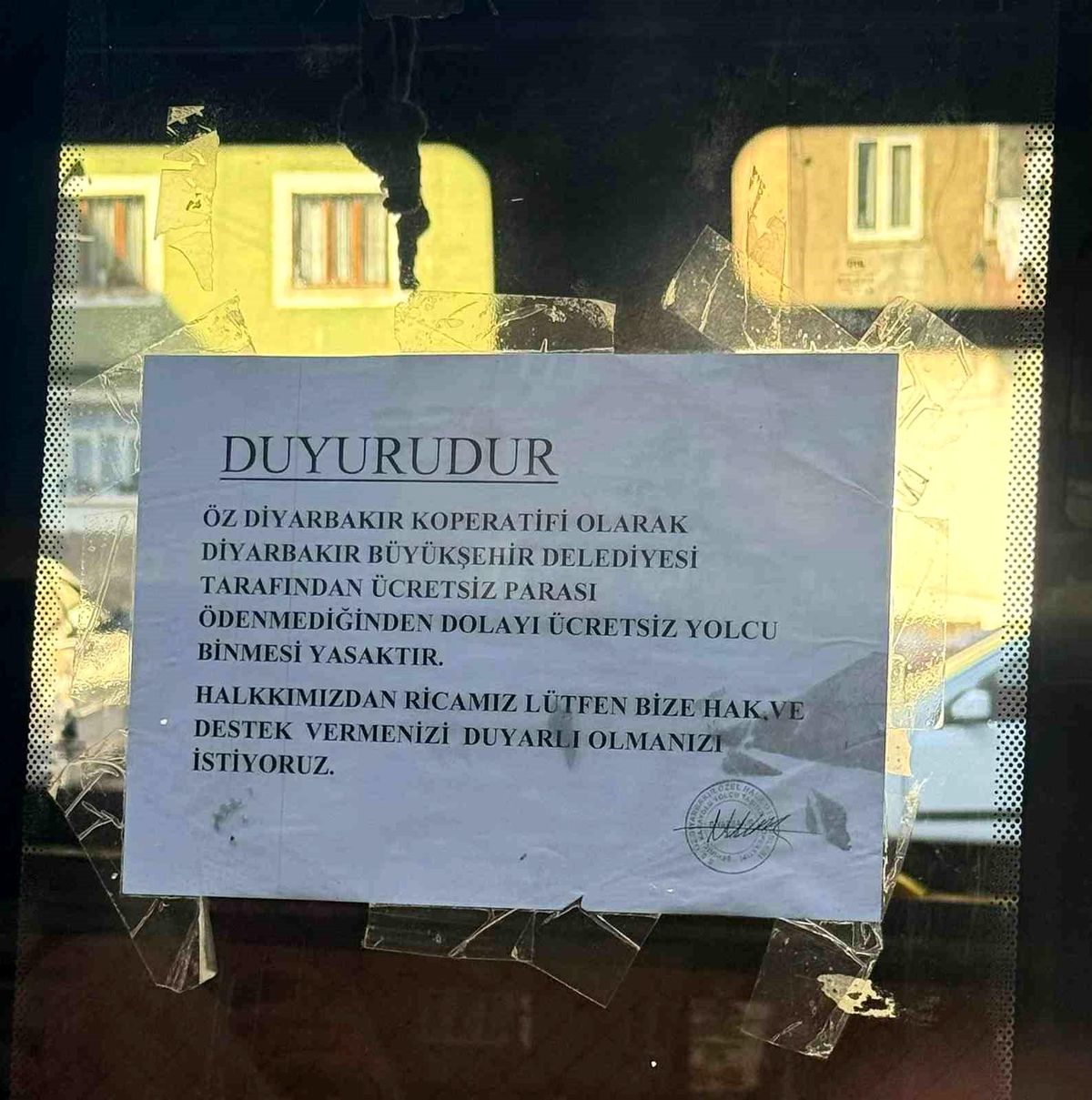 Diyarbakır\'da Özel Halk Otobüsleri Ücretsiz Kartları Almıyor