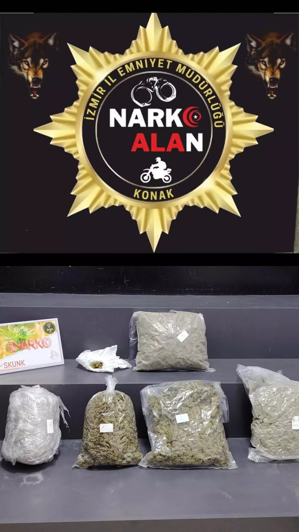 İzmir\'de Uyuşturucu Operasyonu: 5 Kilo Skunk Ele Geçirildi