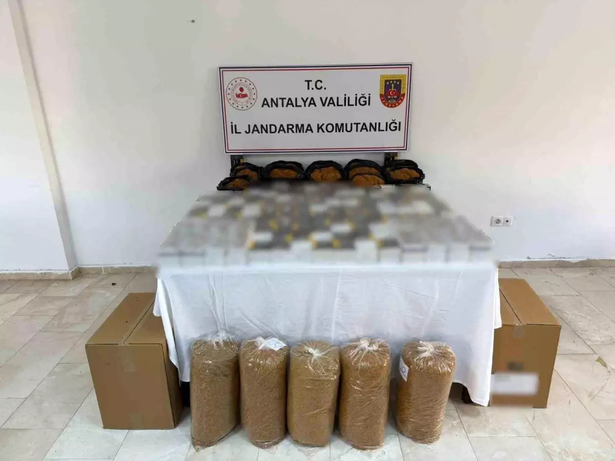 Antalya\'da Kaçak Tütün Operasyonu