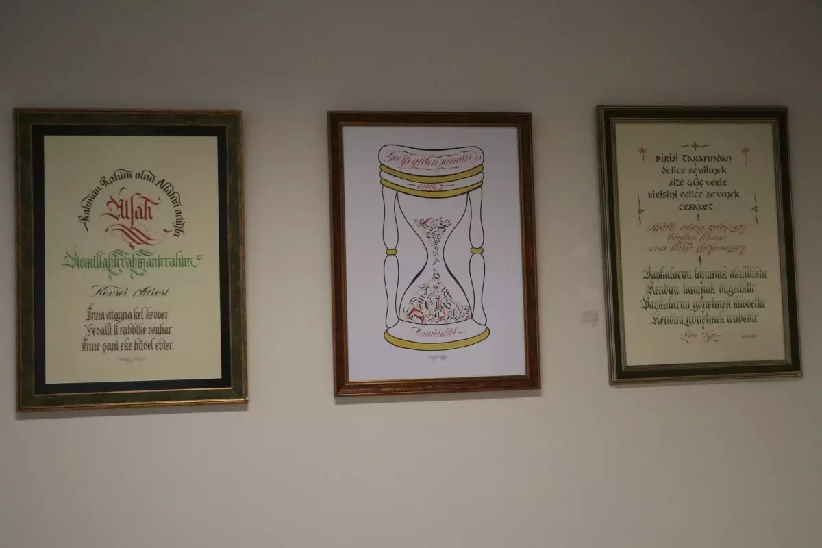 Futbolcu Mustafa Türkmen\'den Kaligrafi Sanatına Geçiş