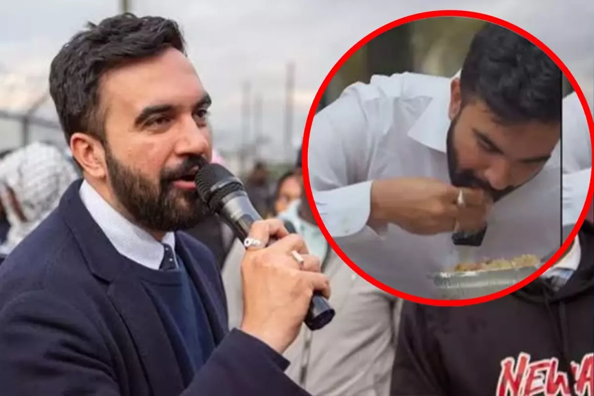 Seçim zaferinin ardından Mamdani\'nin eliyle yemek yediği anlar yeniden gündem oldu