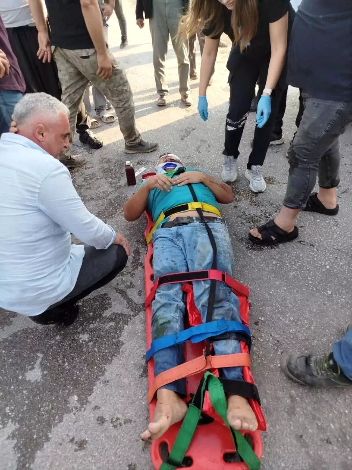 Adana\'da Motosiklet Kazası: 2 Yaralı