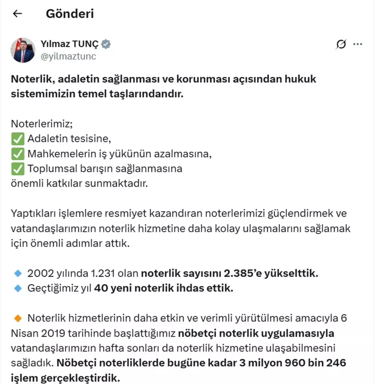 Noterlik Hizmetlerinde Yenilikler