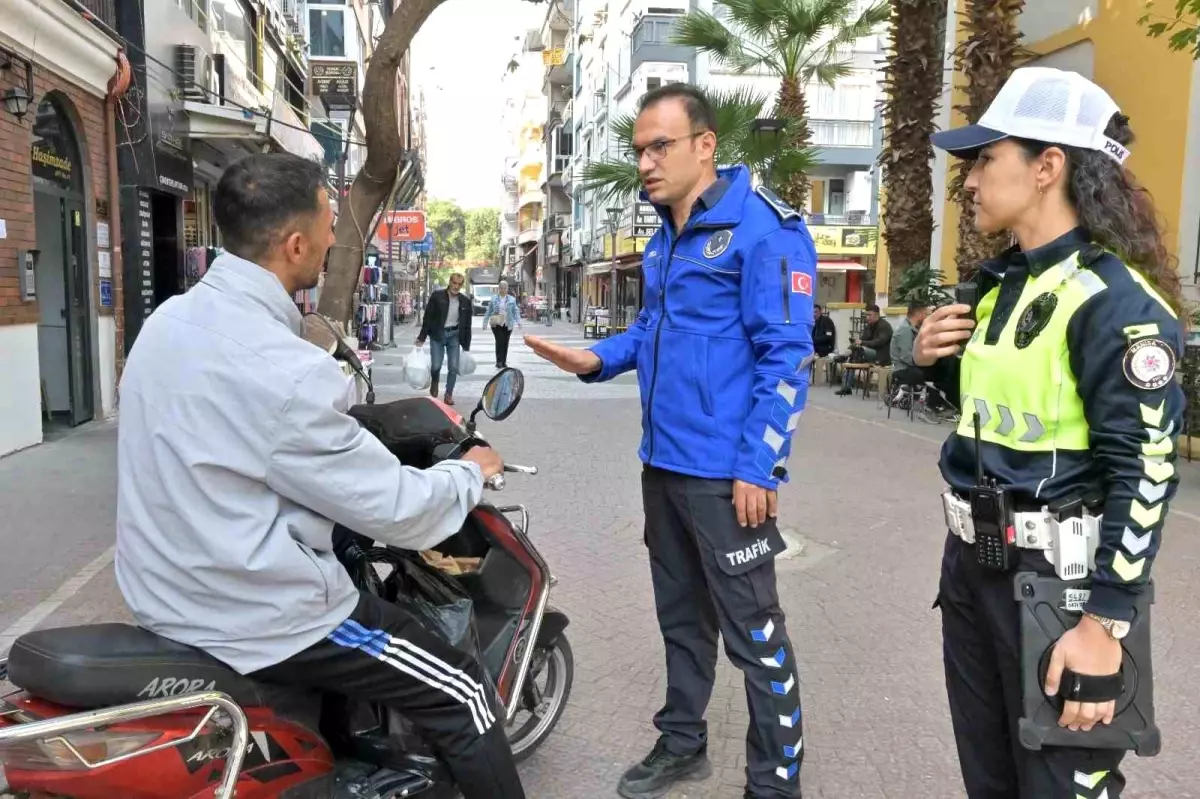 Manisa\'da Yayalara Ayrılmış Yollarda Motosiklet Denetimi