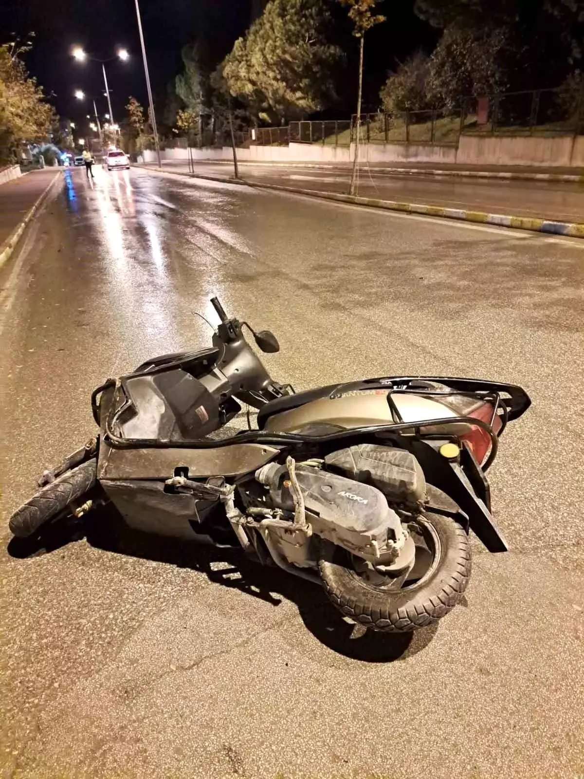 Gelibolu\'da hayatını kaybeden motosikletinin kaza anı görüntüleri ortaya çıktı