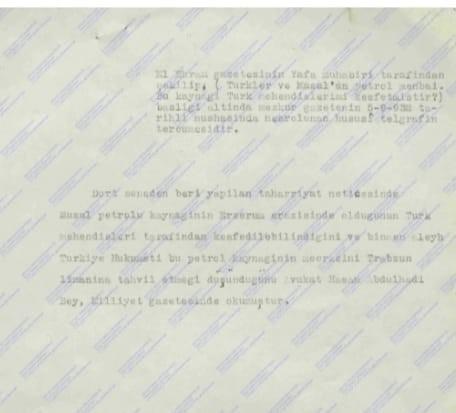 Ruslar bile peşindeydi: Musul Petrolü Erzurum'dan mı doğuyor?