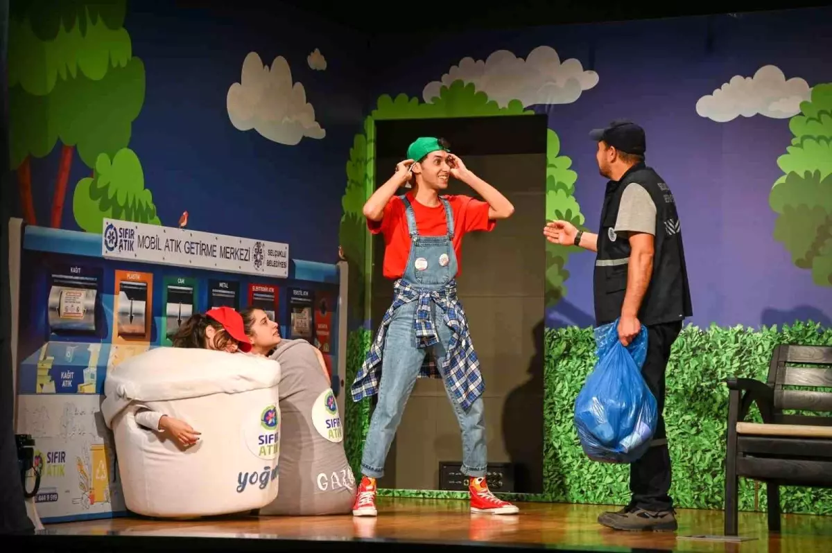 Selçuklu Belediyesi\'nden Sıfır Atık Bilinci İçin Tiyatro Etkinliği