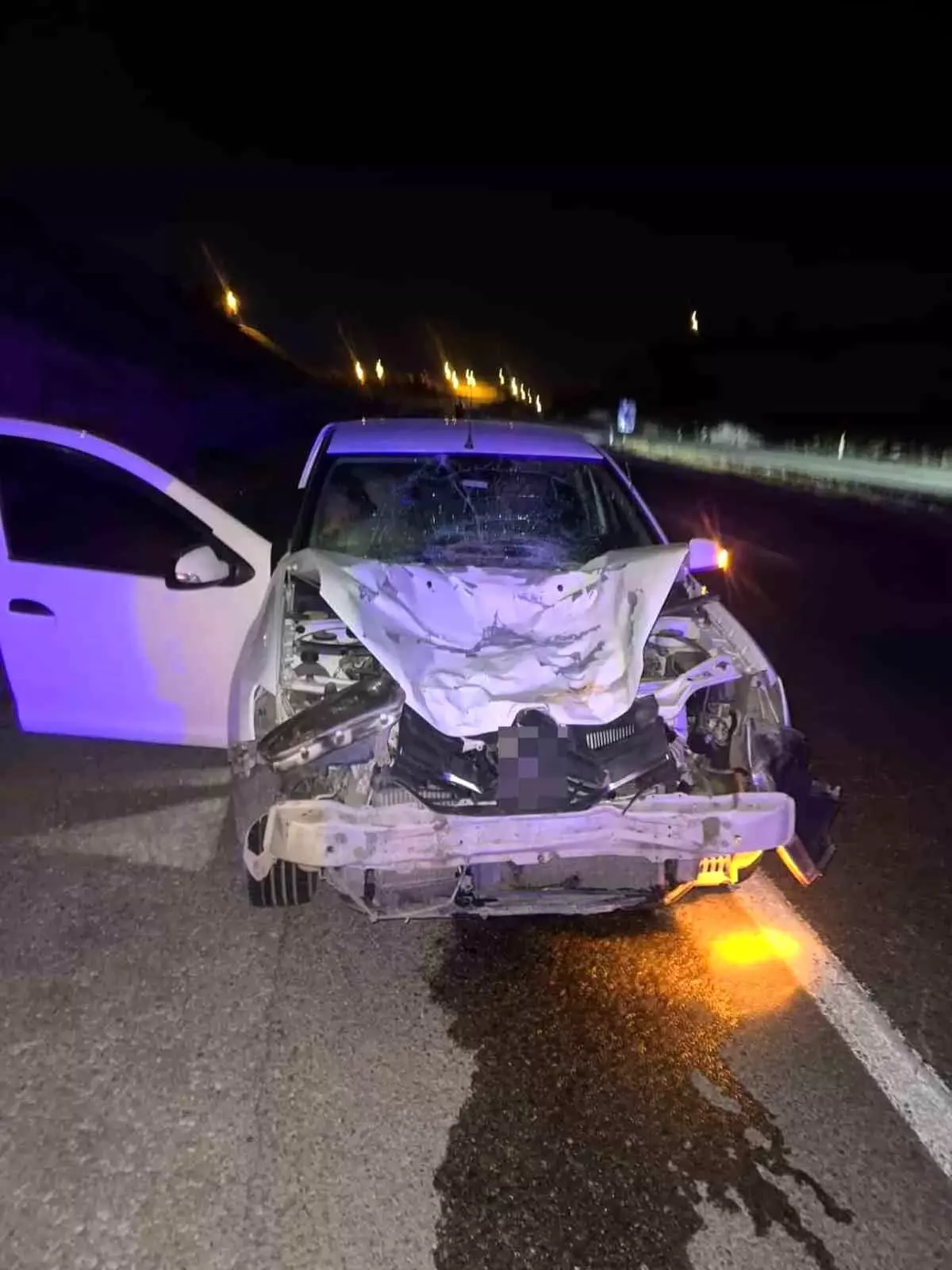 Kurtalan\'da Otomobil Ata Çarptı