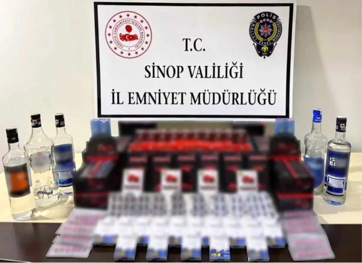 Sinop\'ta Kaçak İçki ve Cinsel Ürün Operasyonu
