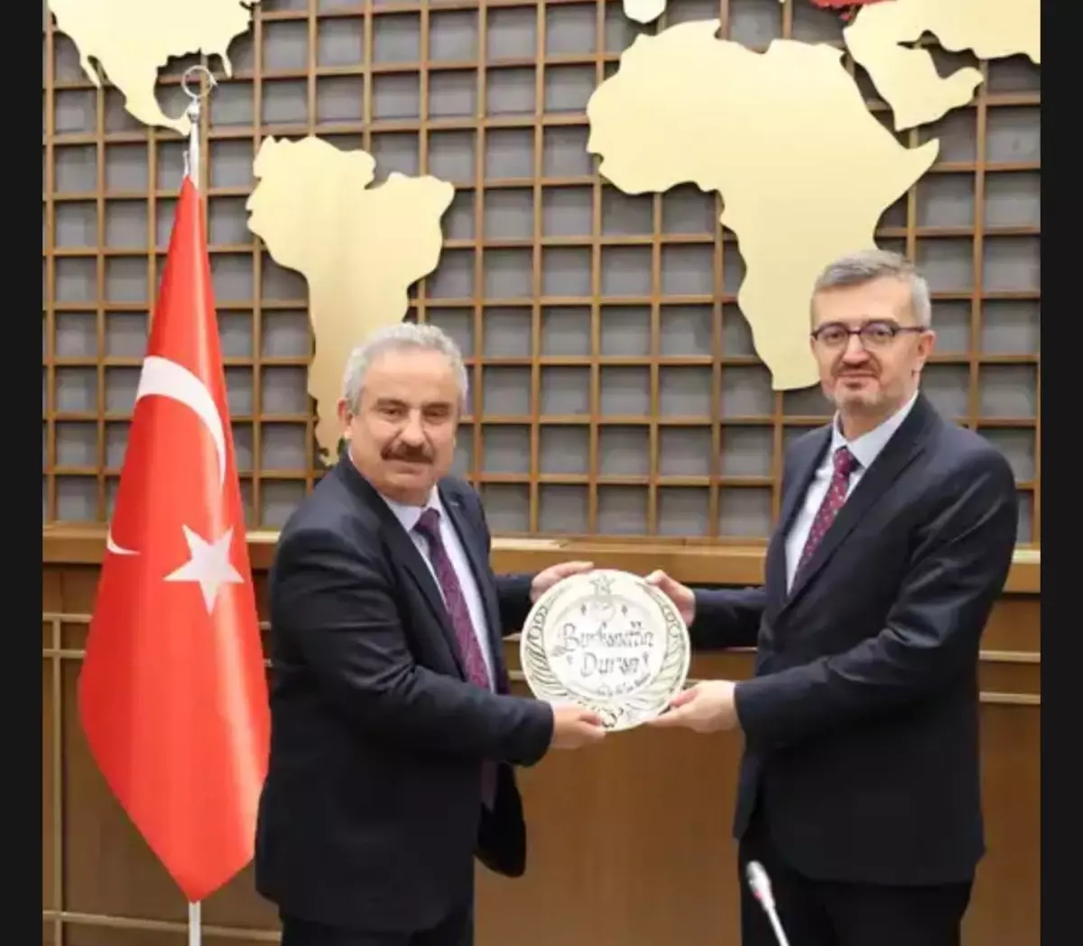 Türkiye Basın Federasyonu, medyanın sorunlarını Burhanettin Duran\'a aktardı