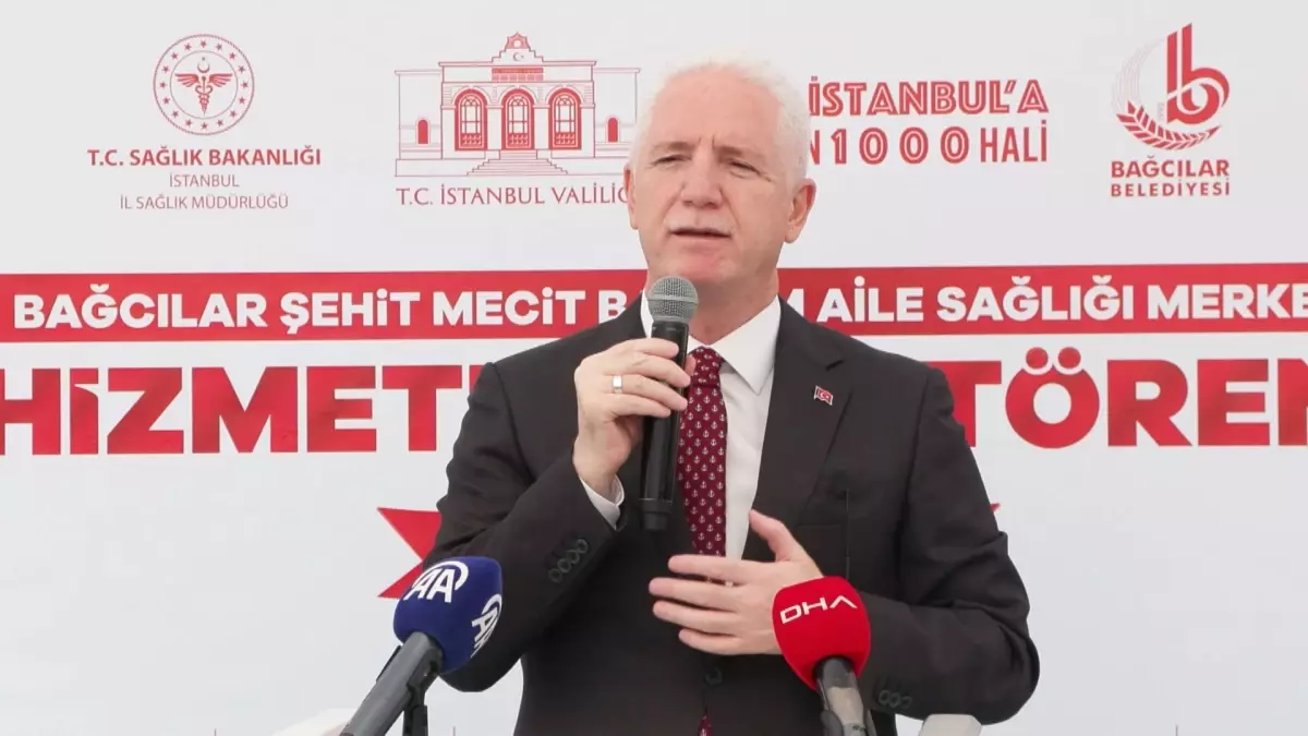 Vali Gül, Bağcılar\'da aile sağlığı merkezinin açılışına katıldı