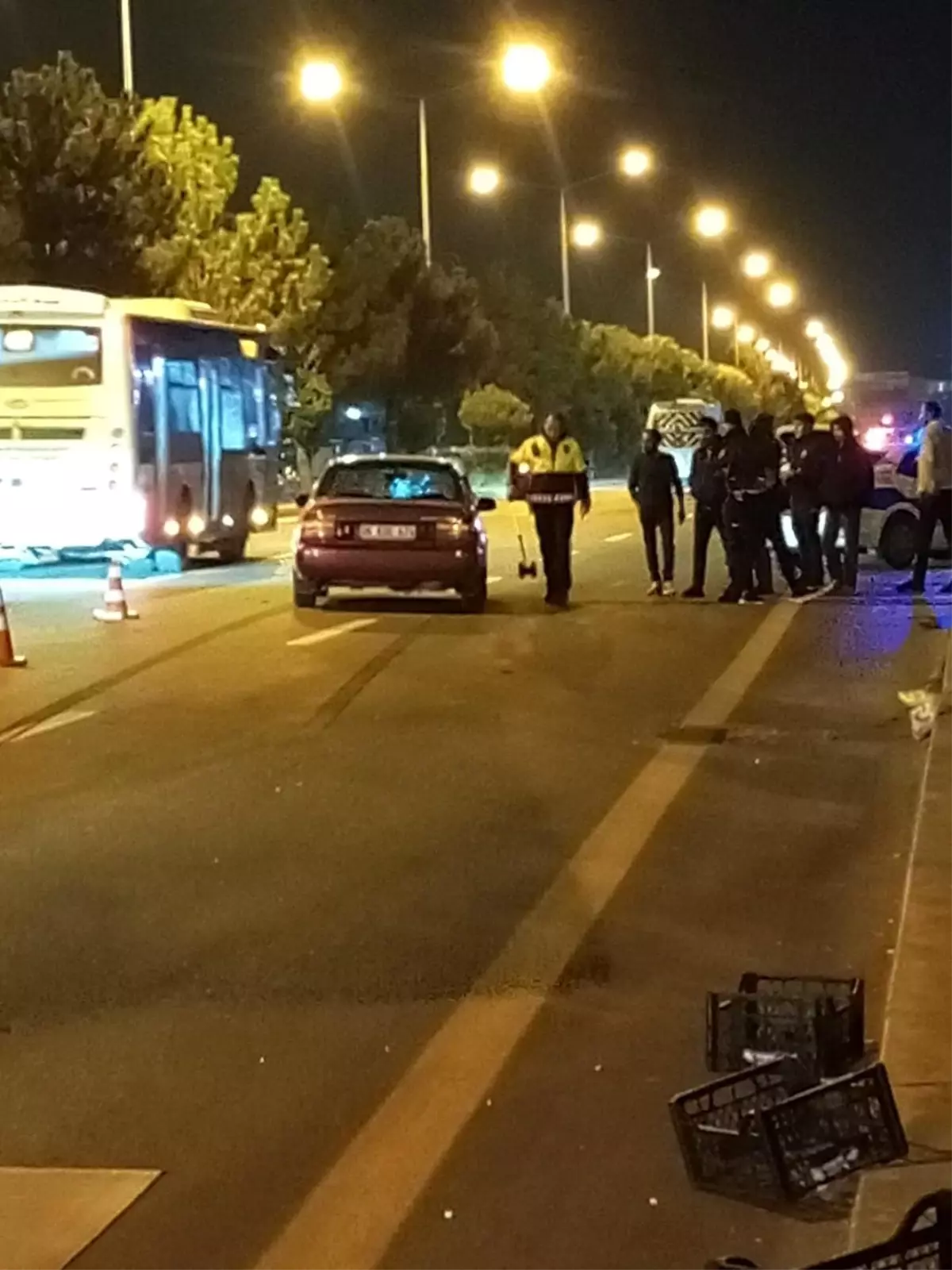 Çubuk\'ta Yaya Kazası: Otomobil Çarptı