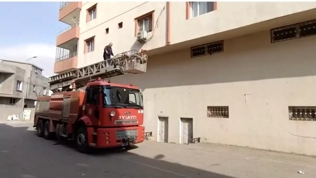 Sıkışan Güvercin İtfaiye ile Kurtarıldı