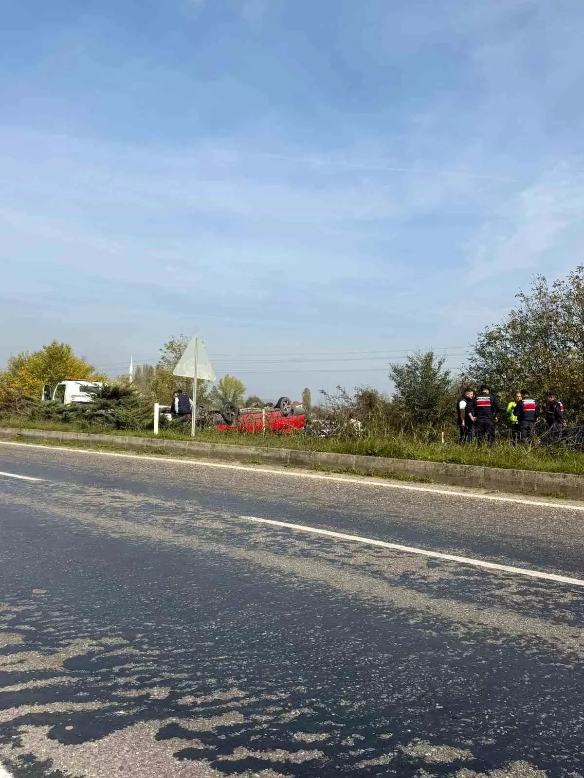Zonguldak\'ta Takla Atan Araçta Sürücü Hafif Yaralandı