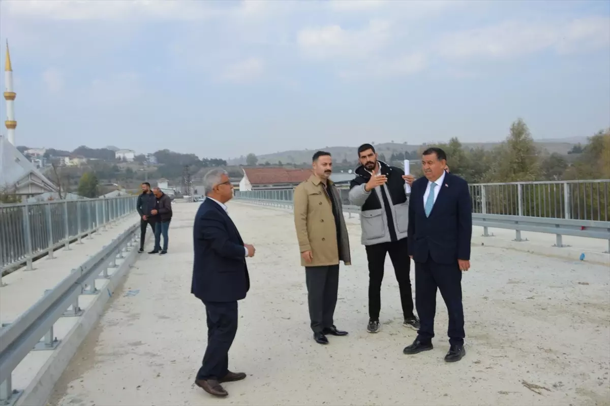Kaymakam Ayvat ve Belediye Başkanı İkiz köprü ve yol çalışmalarını inceledi
