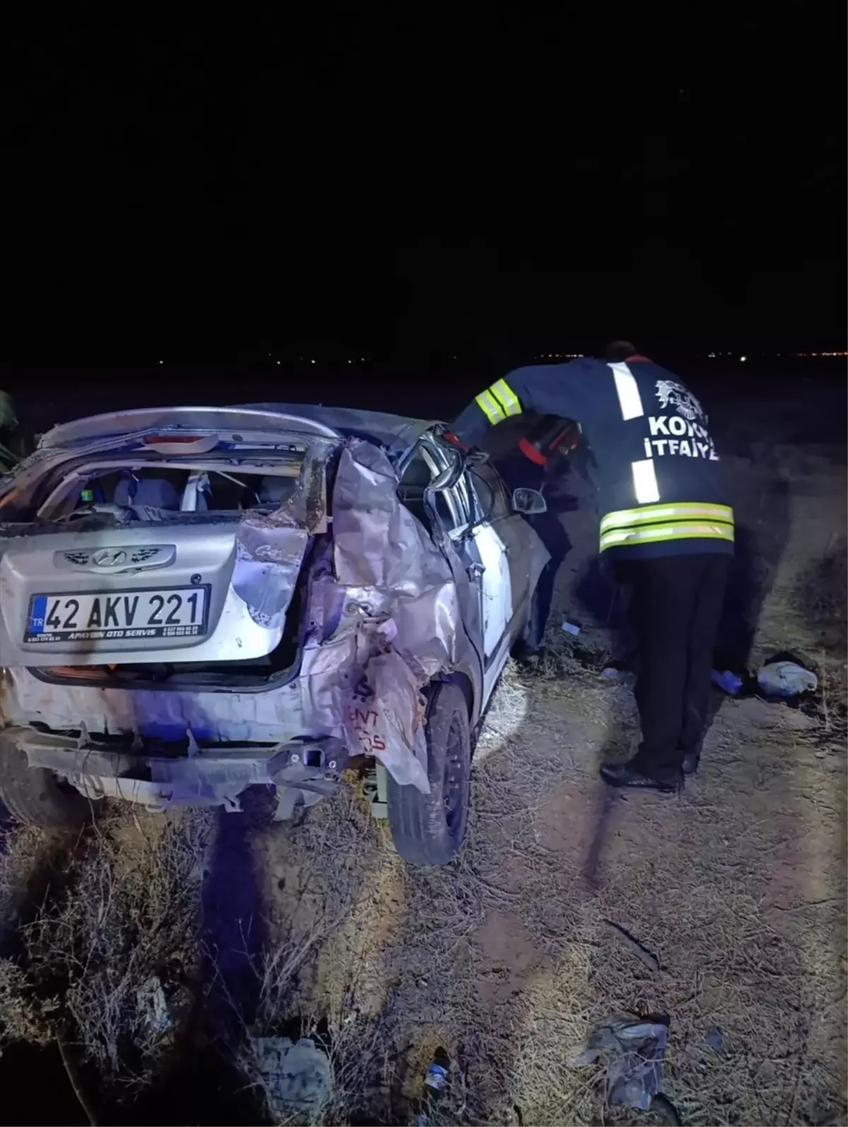 Kadınhanı\'nda Trafik Kazası: 1 Ölü, 3 Yaralı