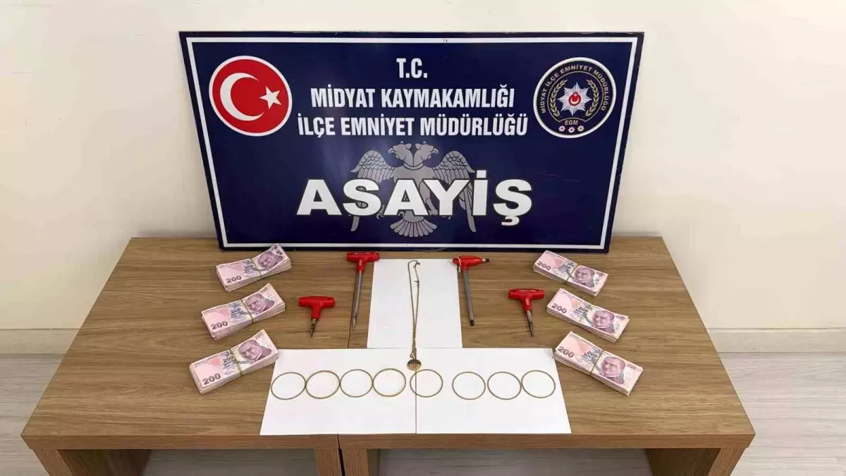 Midyat\'ta Hırsızlık Operasyonu: 5 Gözaltı