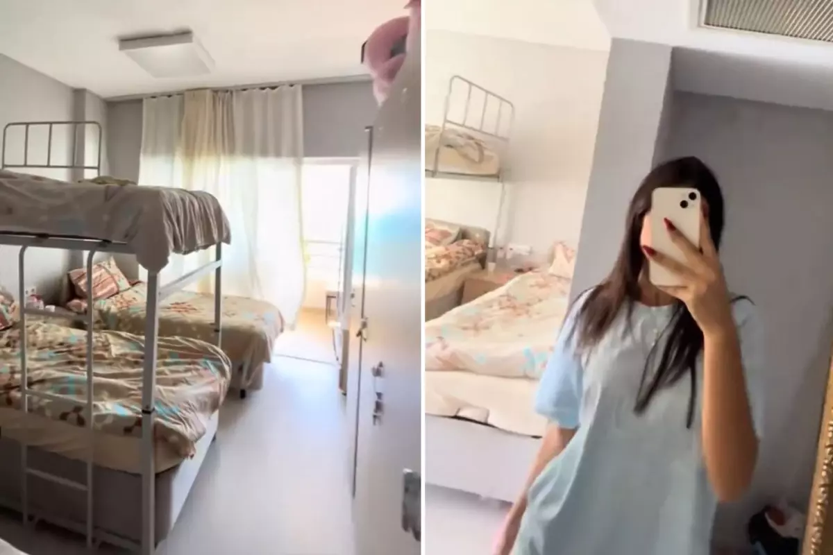 Kaldığı yurdun manzarasını paylaştı, görenler gözlerine inanamadı