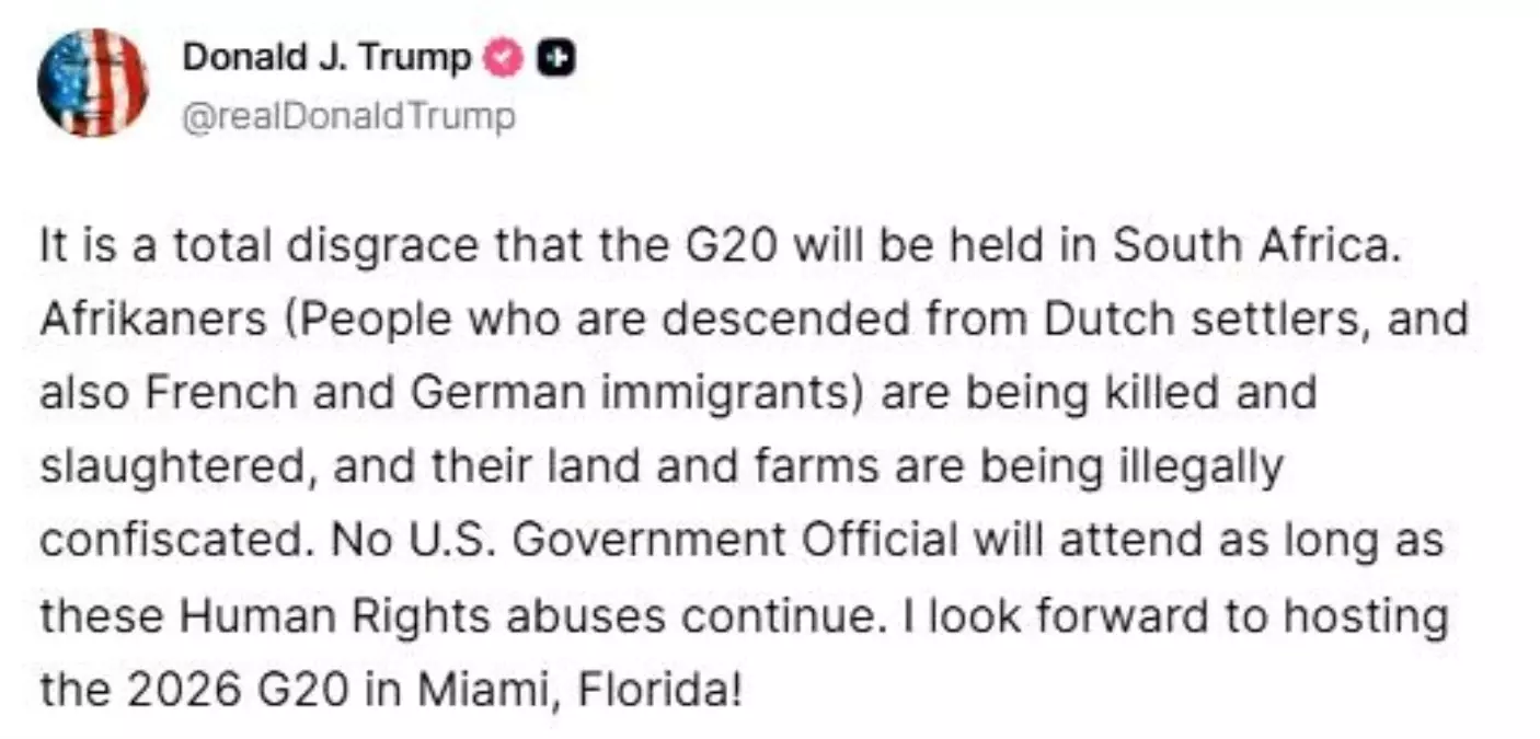 Trump\'tan G20 Zirvesi\'ne Sert Eleştiri