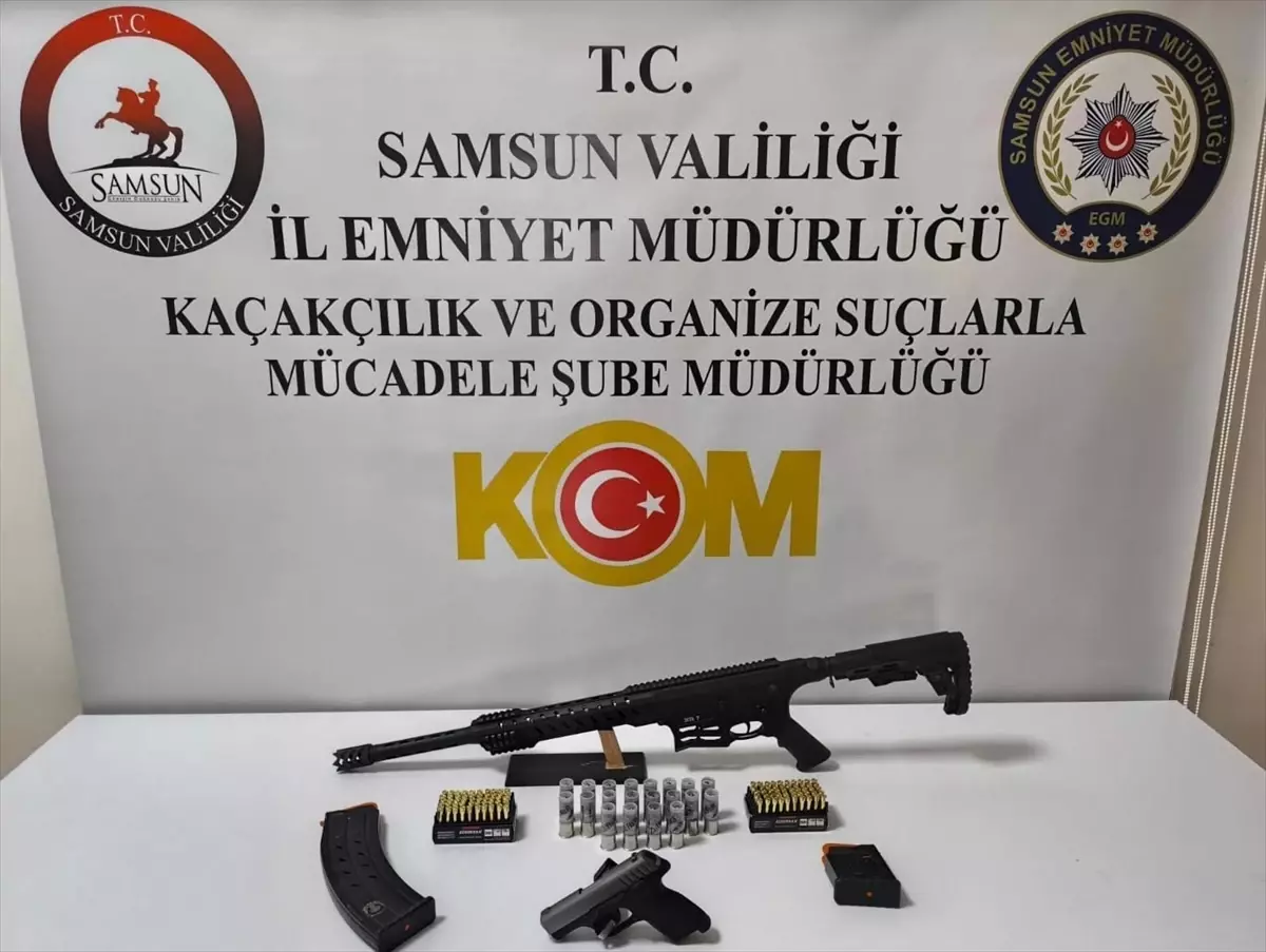 Samsun\'da Ruhsatsız Silah Operasyonu