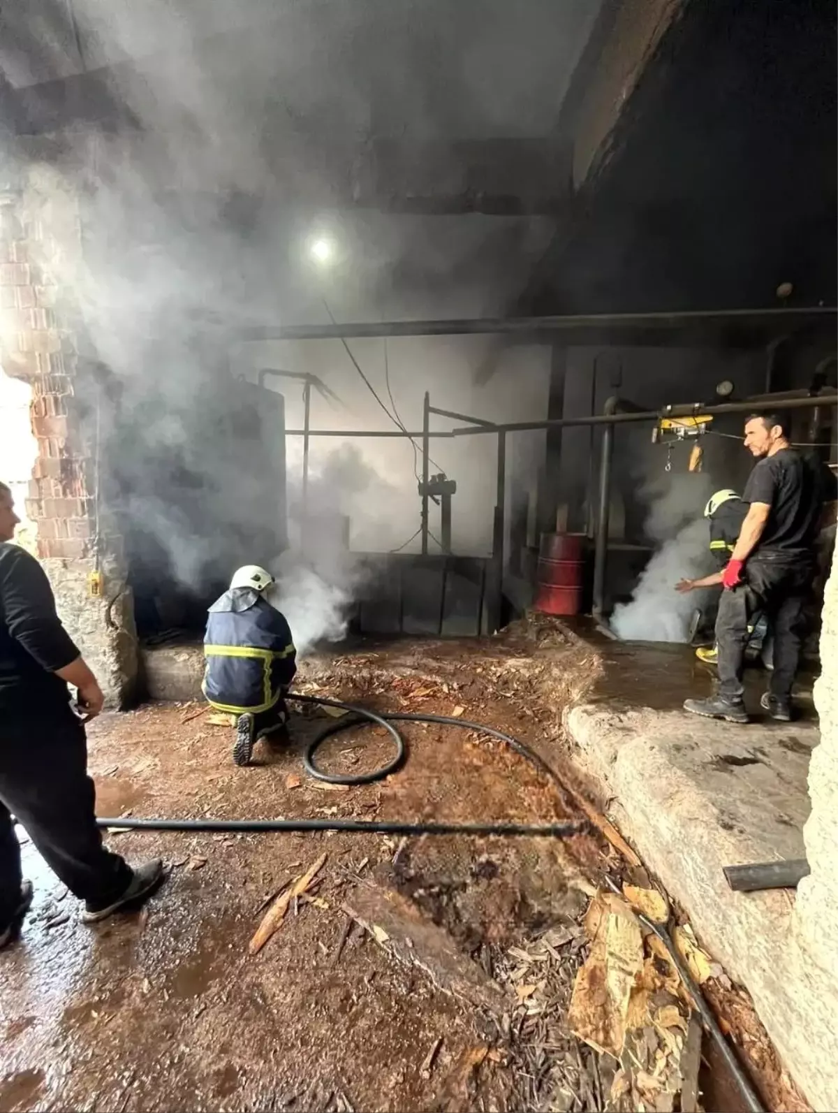 Sinop\'ta Sanayi Sitesinde Yangın Paniği