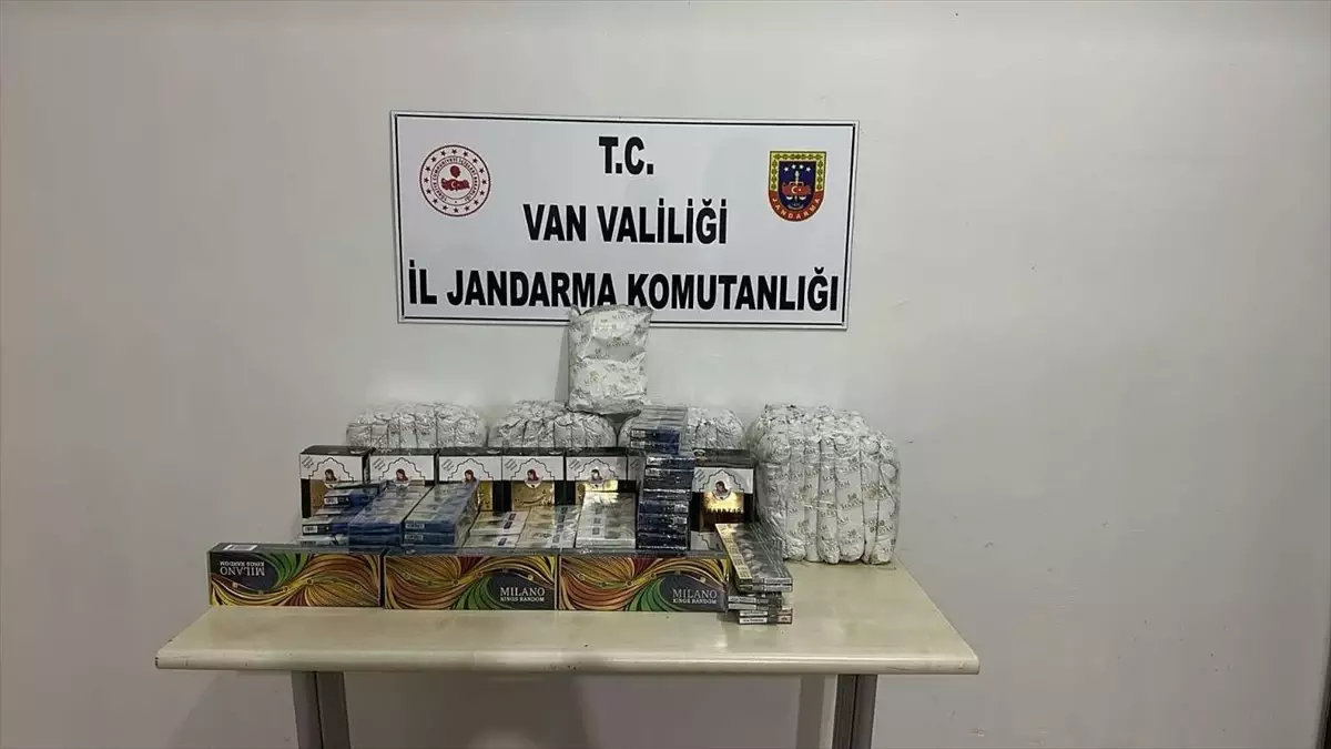 Van\'da Gümrük Kaçağı Sigara Ele Geçirildi