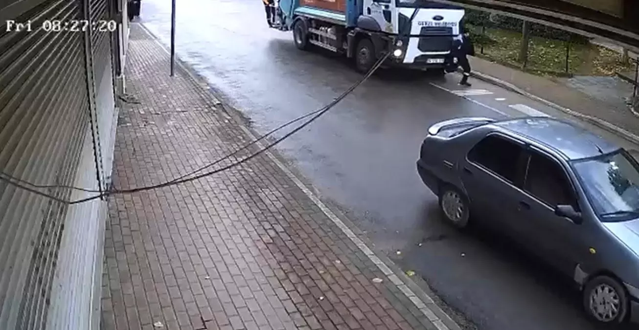 Kocaeli\'de Çöp Kamyonu İşçiyi Ezdi: Güvenlik Kamerası Görüntüleri Ortaya Çıktı