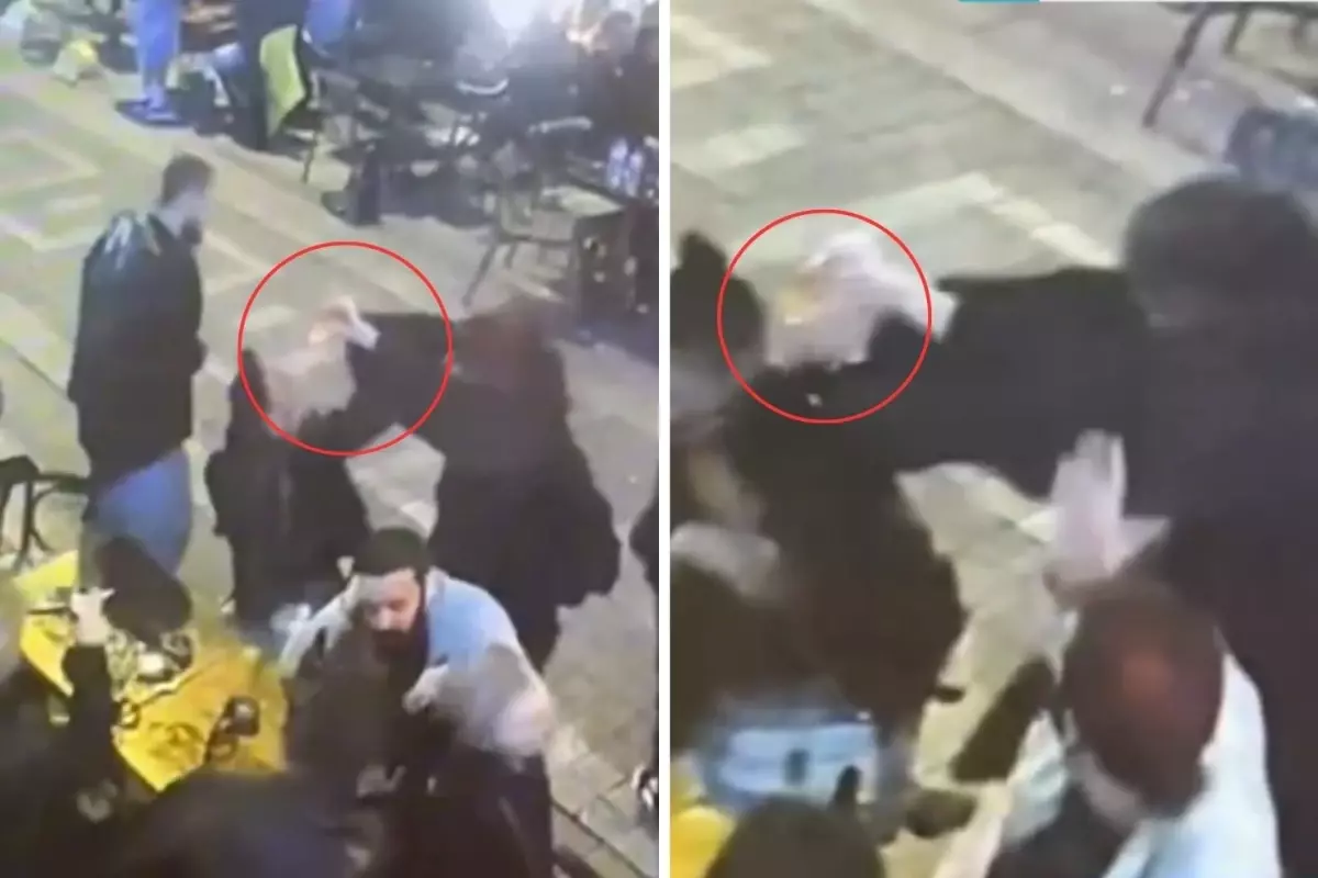 Çakmak çakıp yaktı, korkunç anların görüntüleri ortaya çıktı