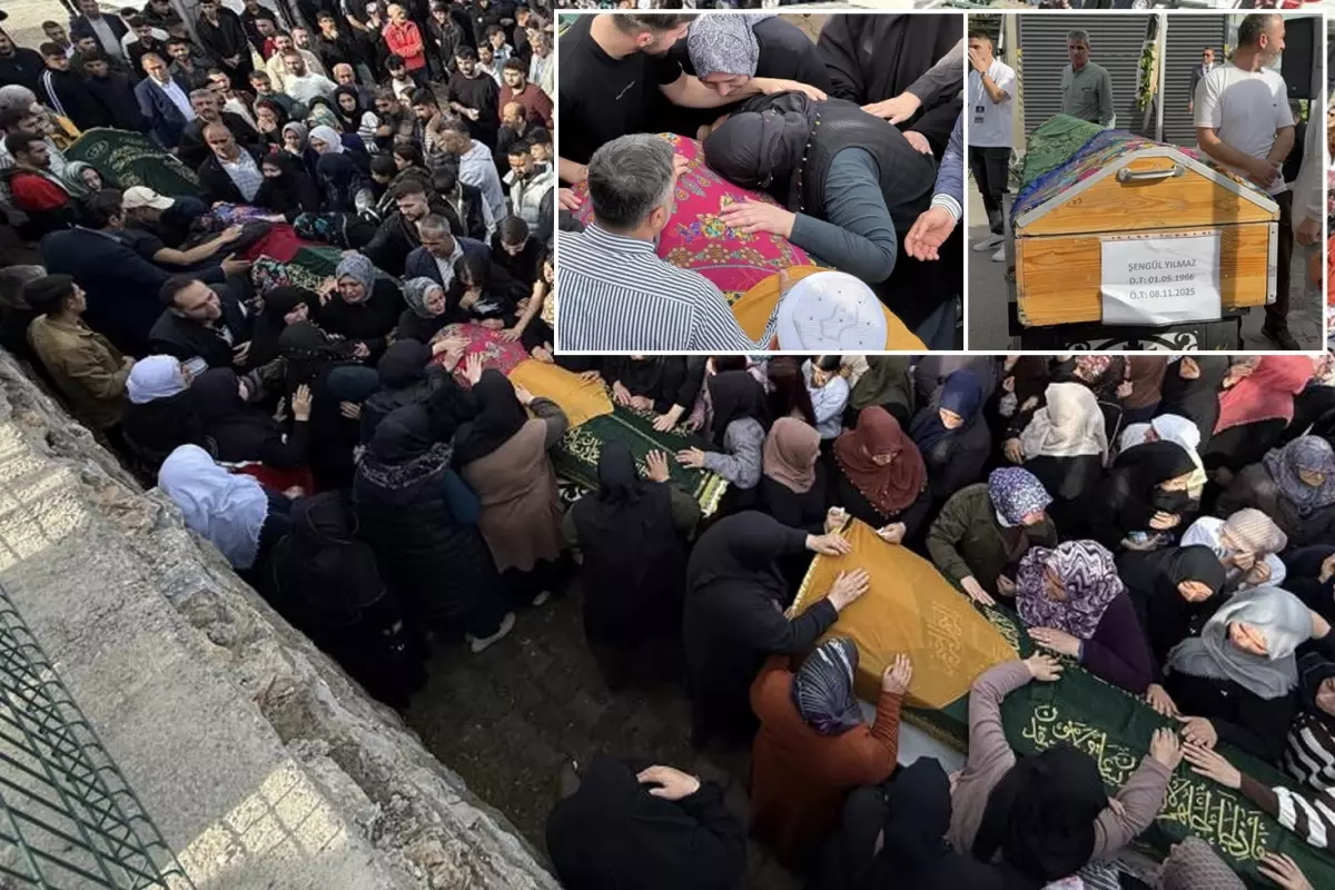 Kocaeli\'de yangında hayatını kaybeden 6 kişi dualarla uğurlandı