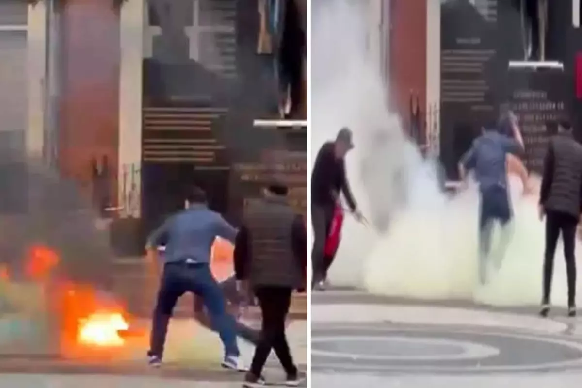 Zonguldak\'ta psikolojik sorunları olduğu iddia edilen şahıs kaymakamlık önünde kendini yaktı